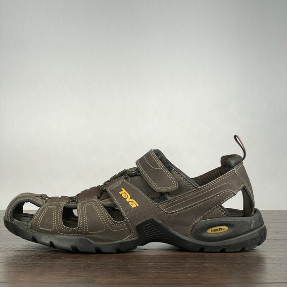 Teva Forebay Fisherman Sandals Mens 12 Brown Water Hiking...